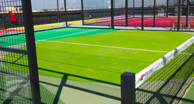 Campo da Padel in resina professionale acrilica wimbledon paint