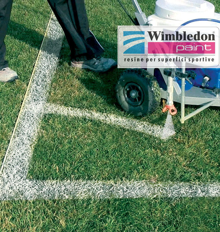 TRACCIATURA CAMPO DA CALCIO IN TERRA ED ERBA NATURALE WIMBLEDON PAINT